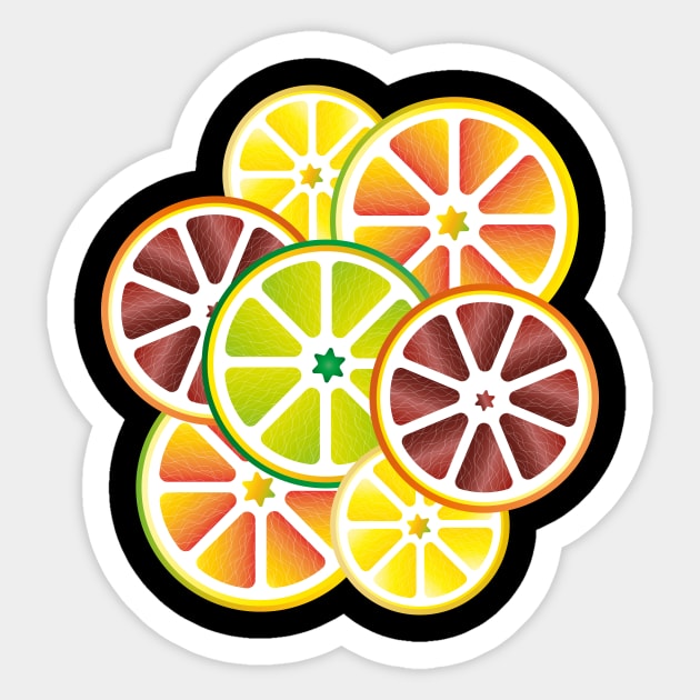 Citrus Sticker by KirmiziKoi